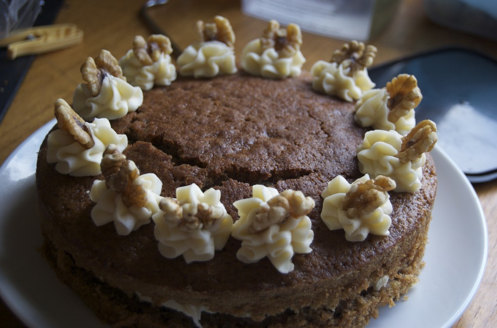 Sky Dive Cake Party: Banana Maple Walnut Cake