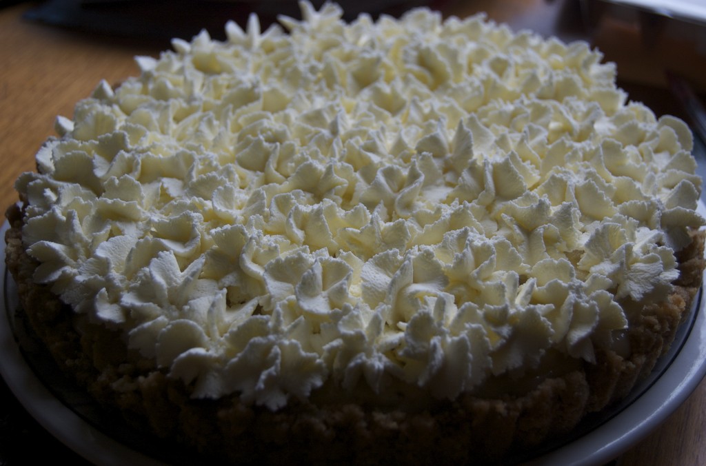 Sky Dive Cake Party: Banoffee Pie; strictly speaking not a cake, but oh so delicious.