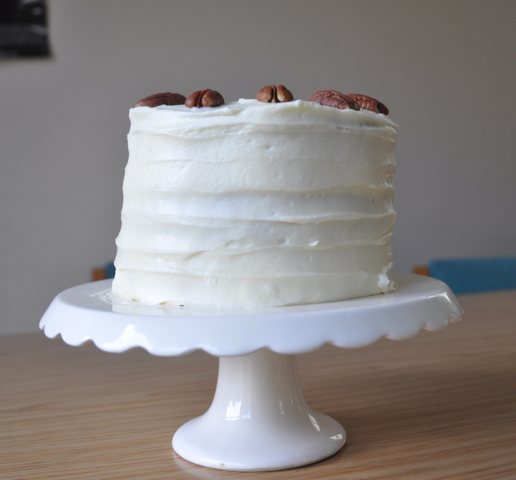 A very rustic and scrummy cake - no fancy icing this time round!