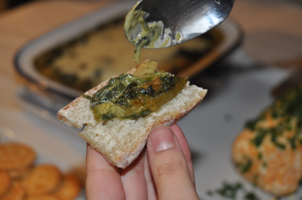 The most moreish spinach dip I have ever tasted. I could have only eaten this all evening and left a very happy woman. 