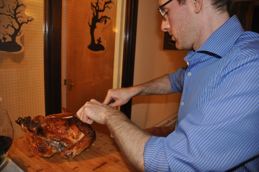 The master of the kitchen tackles the turduckenauge.